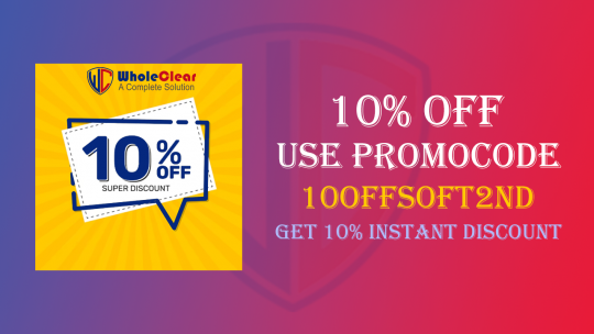 Claim 10% Instant Off on WholeClear PST to MBOX Converter Software Purchase