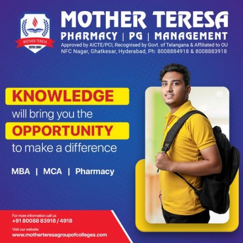 Mother Teresa College of Pharmacy | Top M.Pharmacy Colleges in Hyderabad