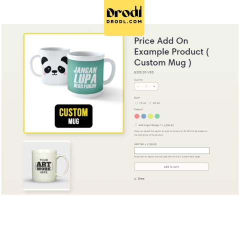 Drodl: Personalized Product Options for Your Shopify Store