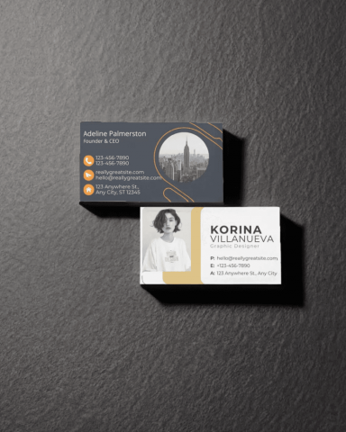 Create Realistic business card mockups