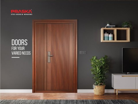 Bedroom Modern Door Design in Kottayam