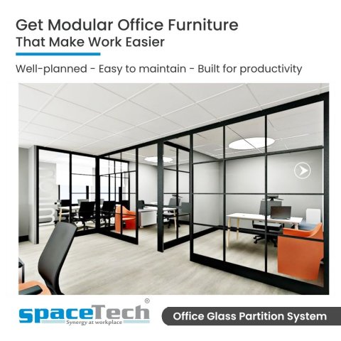 Glass Partition in Pune, Maharashtra - SpaceTech Interior