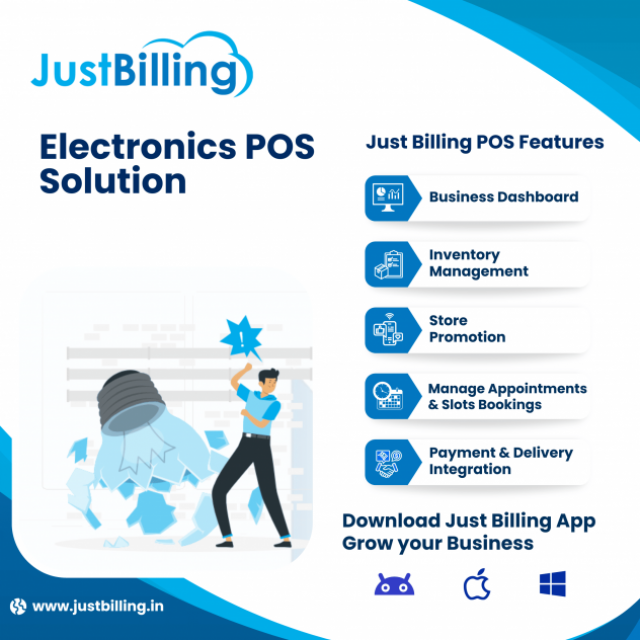 Effortless Electronics Retailing Starts Here: Electronic POS Solution - Just Billing