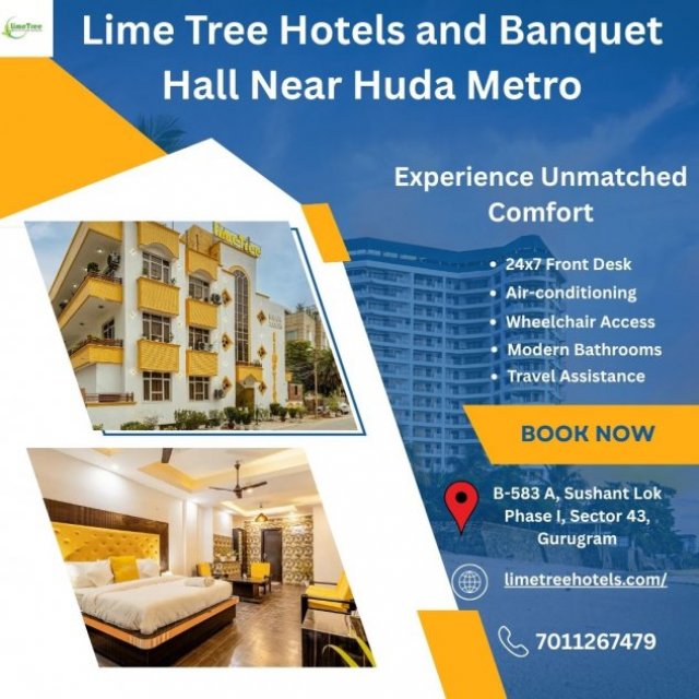 Business-Friendly Hotel Near HUDA Metro Station