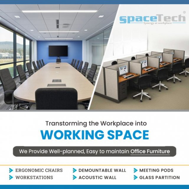 Modular Office Furniture Supplier PCMC - SpaceTech Interior