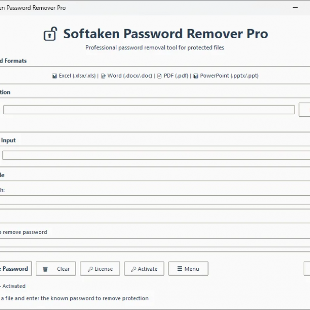 Softaken Freeware PDF Password Remover Software
