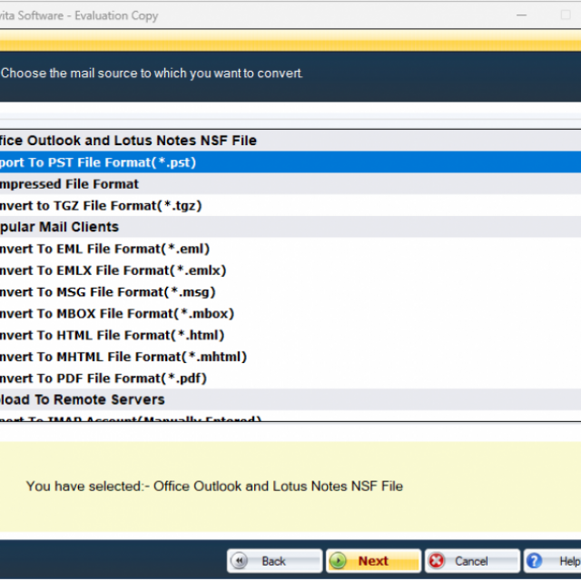 Mailvita Converter for NSF