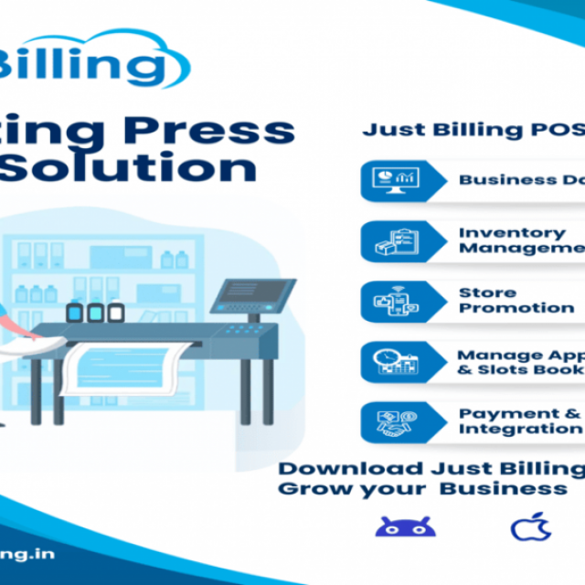 Boost Your Printing Press Performance with Just Billing - Printing Press POS Solution -Just Billing