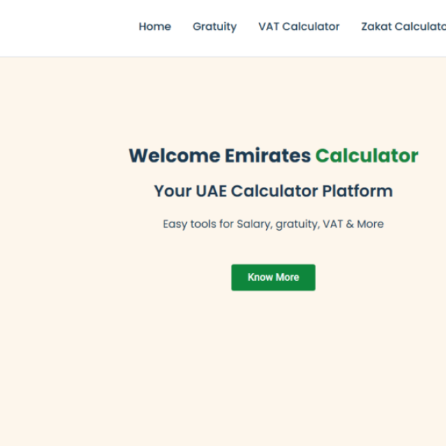 Emirates Calculator