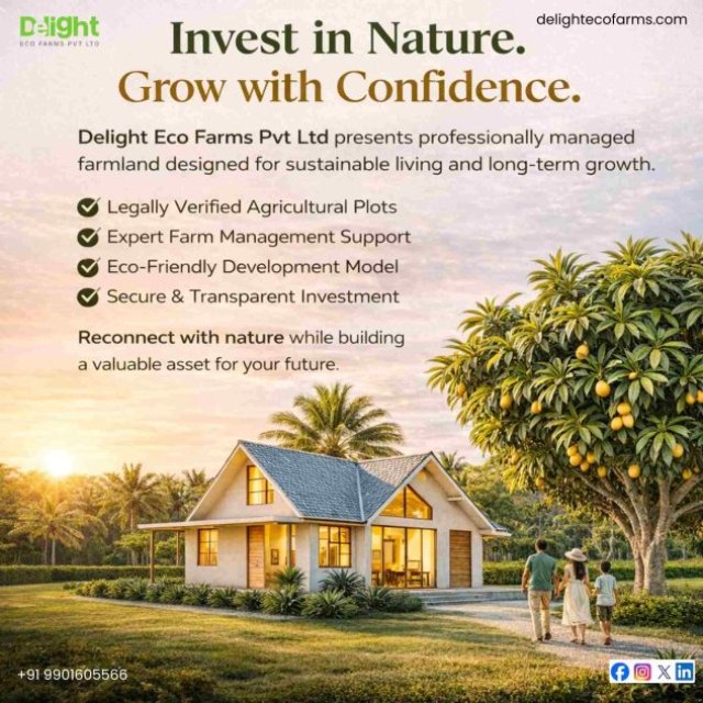 Delightecofarm - Premium Farm Land for Sale Near Bangalore