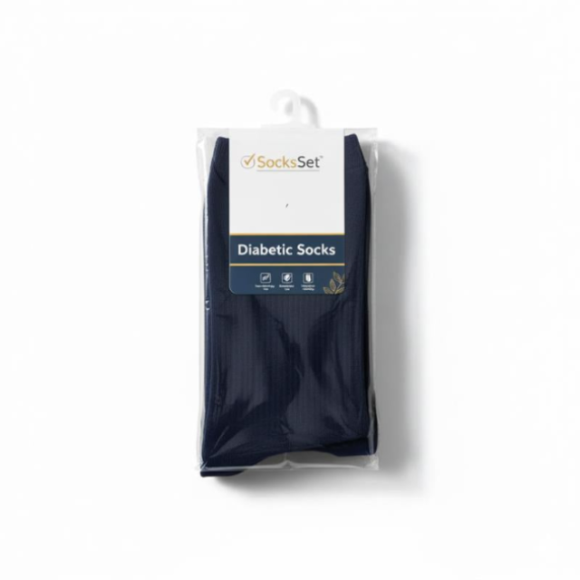 Cotton Diabetic Socks Pack of 6 for Comfort and Circulation Support