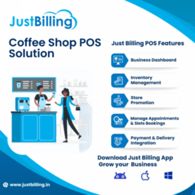 Automate your cafe operations with Just Billing Coffee Shop POS Software