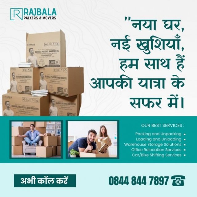 Rajbala Packers and Movers in Delhi