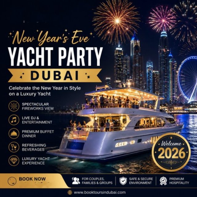 New Year’s Eve Yacht Party Dubai | Book Tours In Dubai