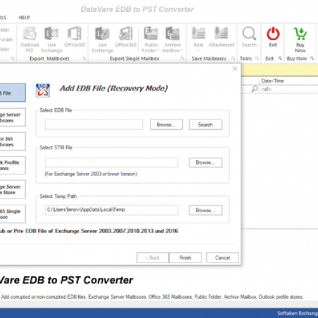 DataVare EDB to PST Converter