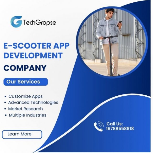 E Scooter App Development Company Techgropse