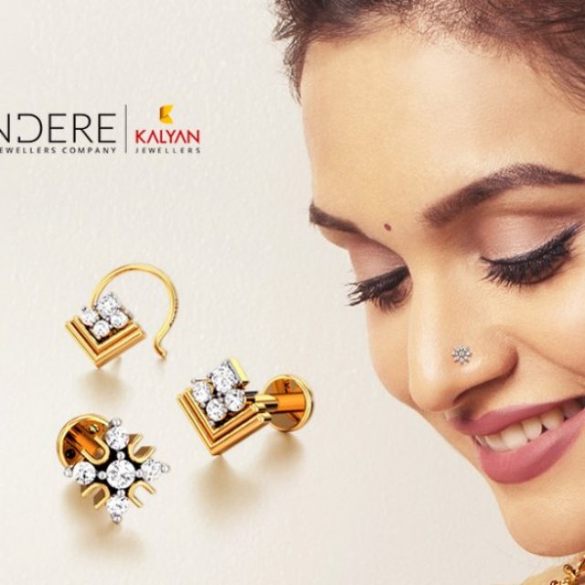 Modern Nose Pin at Offer Price at Candere by Kalyan Jewellers