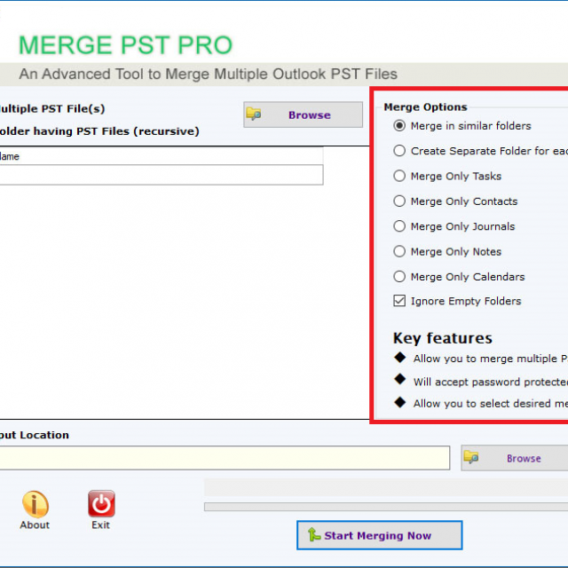 Perfect Software to Merge Several PST files into one PST file