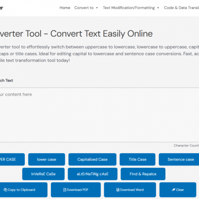 CASE CONVERTER TOOLS