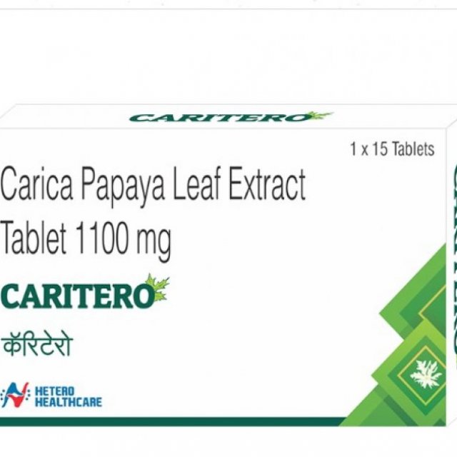 Caritero - Carica Papaya Leaf Extract Tablet, Best Dengue Fever Tablets