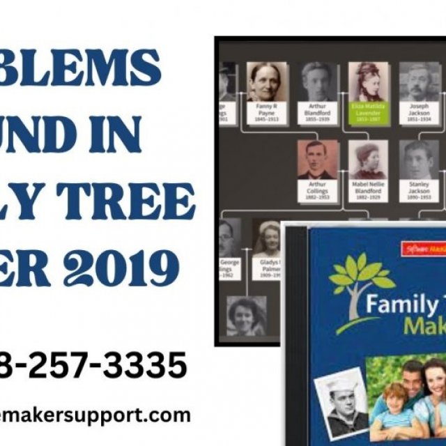 Problems found in Family Tree Maker 2019