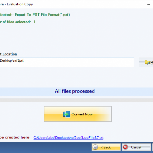 FixVare NSF to PST Converter