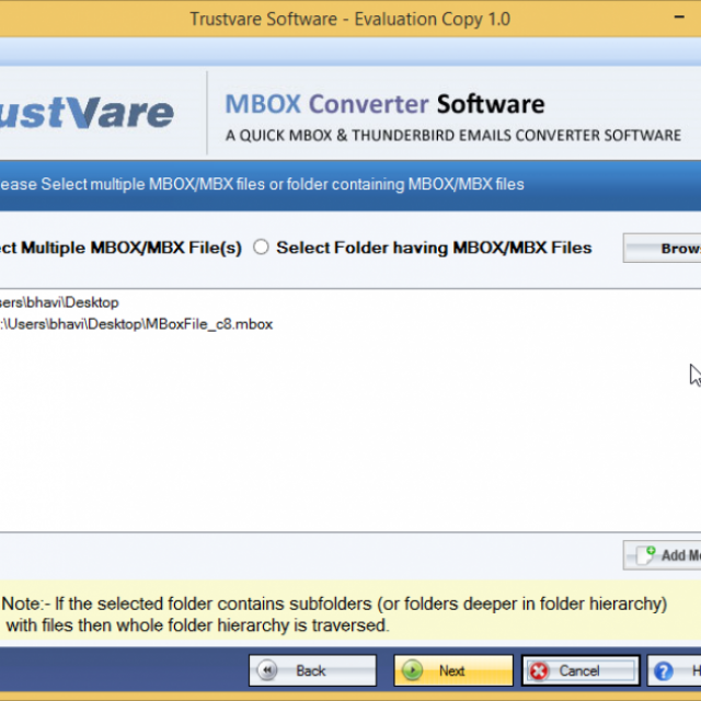 TrustVare MBOX Converter Software