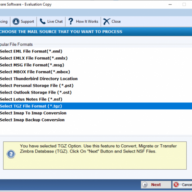 FixVare TGZ to PST Converter