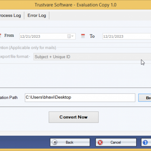 TrustVare EML to PST Converter Tool