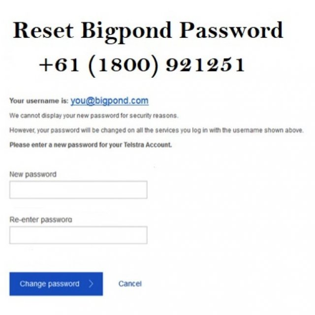 +61 (1800) 921251 Reset Bigpond (Telstra) Username or Email Password