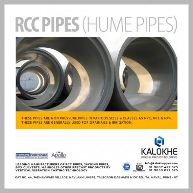 RCC Hume Pipes Manufacturer in Pune