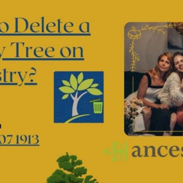 Deleting a Family Tree on Ancestry