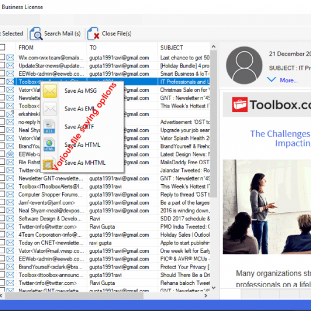 MailsDaddy OST to PT Converter