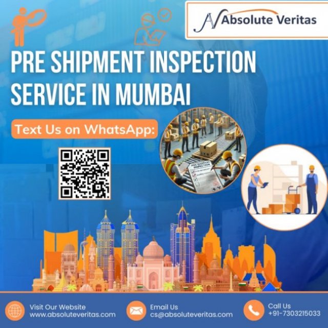 PRE-SHIPMENT INSPECTION IN MUMBAI - PRODUCT QUALITY CONTROL BEFORE SHIPMENT!