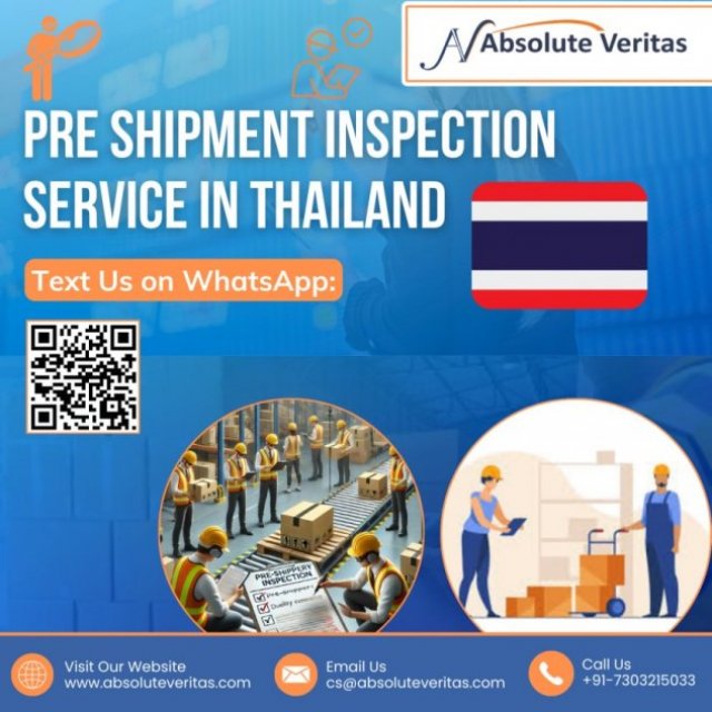 PRE-SHIPMENT INSPECTION IN THAILAND - PRODUCT QUALITY CONTROL BEFORE SHIPMENT!