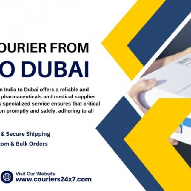 Medicine Courier from India to Dubai