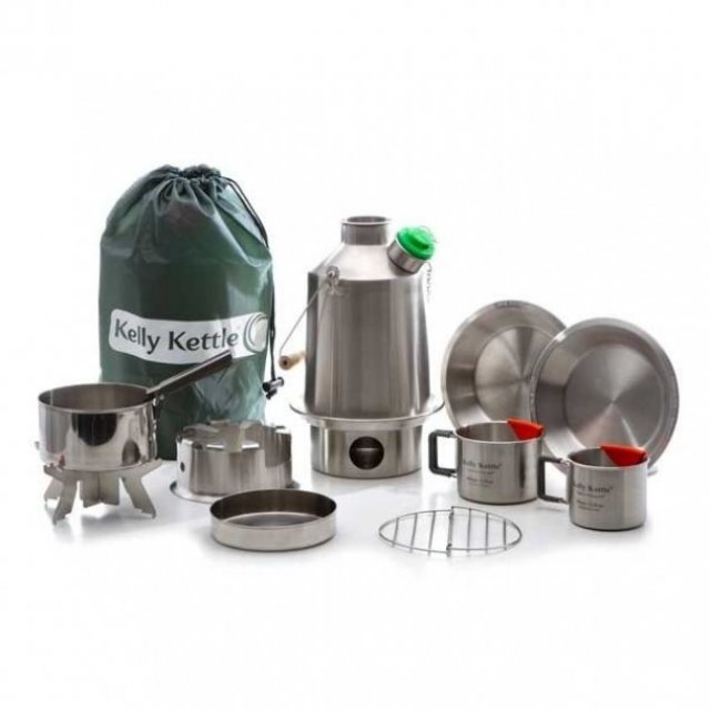 Kelly Kettle® Ultimate Scout Kit - Stainless Steel Camp Kettle - Sagan Life