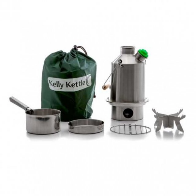 Kelly Kettle® Scout - Basic Kit - Stainless Steel Camping Kettle