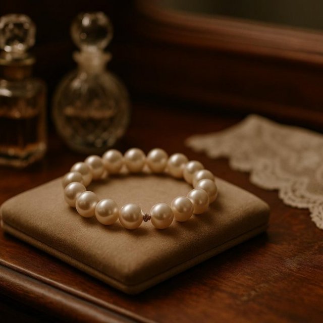 Elegant Gold Pearl Bracelet - Timeless Sophistication