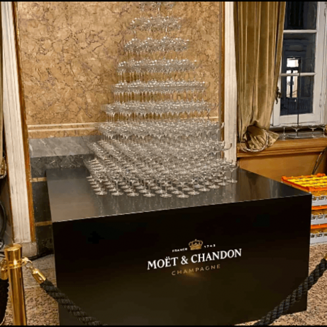 champagne tower hire