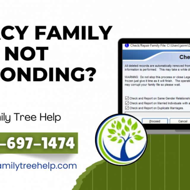 Legacy Family Tree Not Responding?