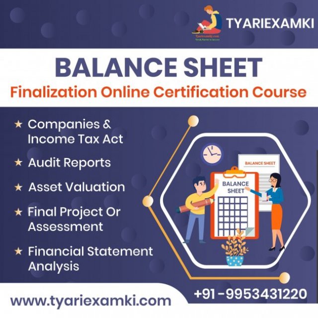 Balance Sheet Finalization Course