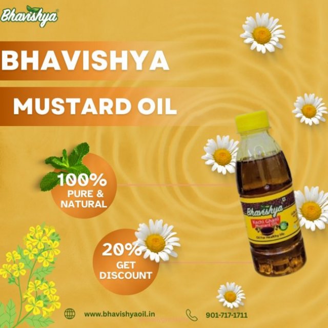 Get The Best High Quality Mustard Oil in Affordable Price by Bhavishya Oil.