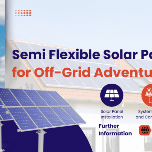 Semi Flexible Solar Panels for Off-Grid Adventures