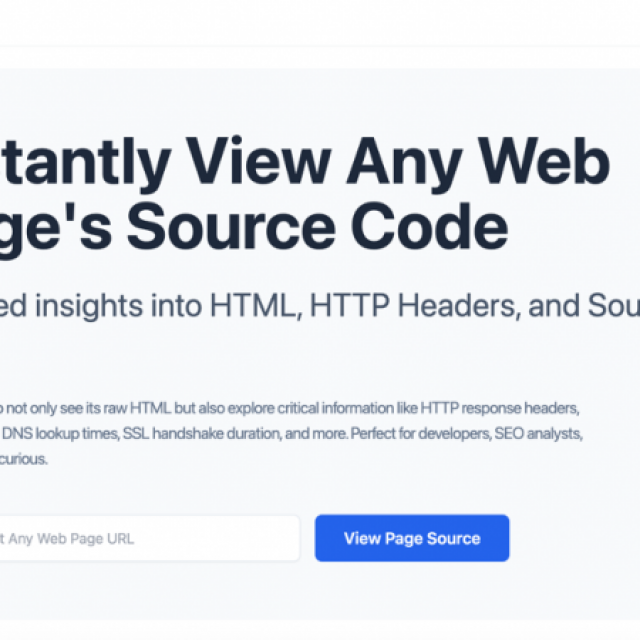 View Page Source