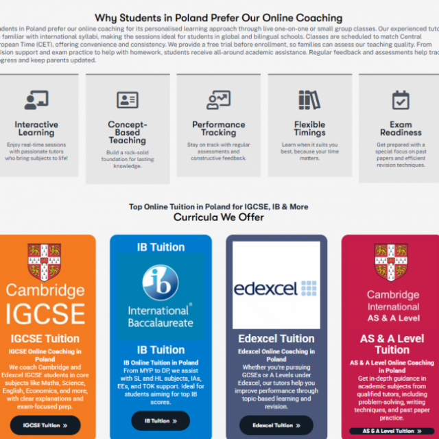 Expert Online Tuition in Poland-IGCSE
