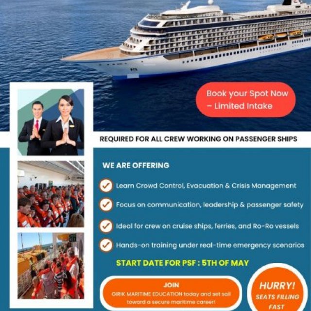 Passenger Ship Familiarization Course - Girik Maritime Academy