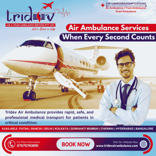 Air Ambulance Services in Ranchi - Emergency Medical Flights