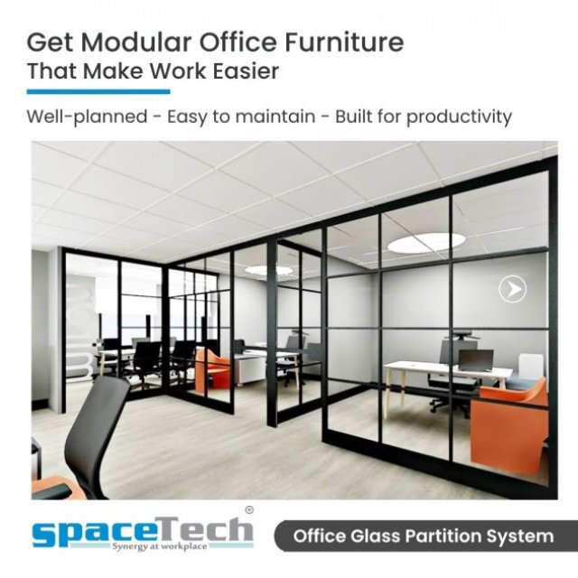 Glass Partition in Pune, Maharashtra - SpaceTech Interior