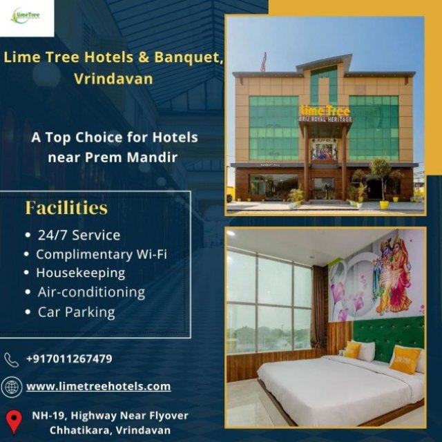 Best Hotels Near Prem Mandir with Modern Comforts
